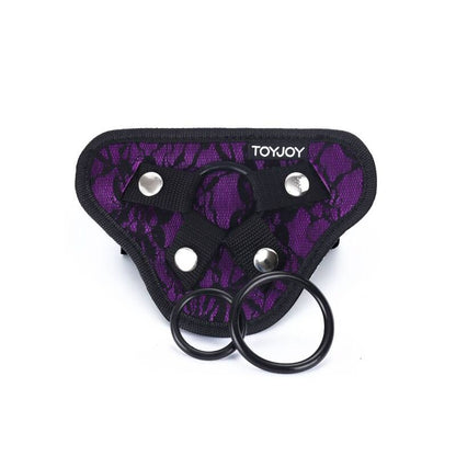 GET REAL - IMBRAGATURA IN PIZZO CON CINTURINO VIOLA - GET REAL | Lingerie Harness Boutique