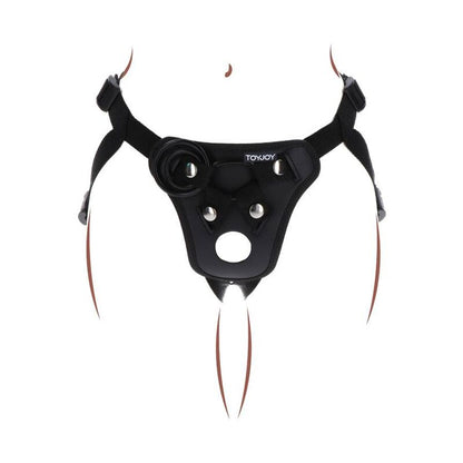 GET REAL - IMBRACATURA DA PIACERE CON CINTURINO NERA - GET REAL | Lingerie Harness Boutique