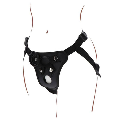 GET REAL - IMBRACATURA DA PIACERE CON CINTURINO NERA - GET REAL | Lingerie Harness Boutique