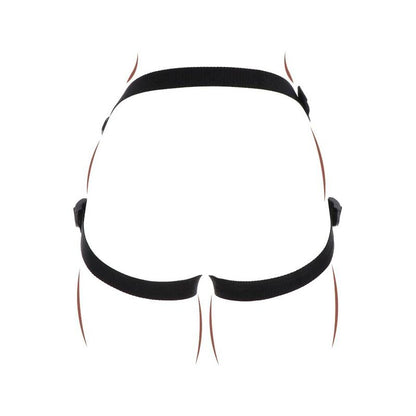 GET REAL - IMBRACATURA DA PIACERE CON CINTURINO NERA - GET REAL | Lingerie Harness Boutique