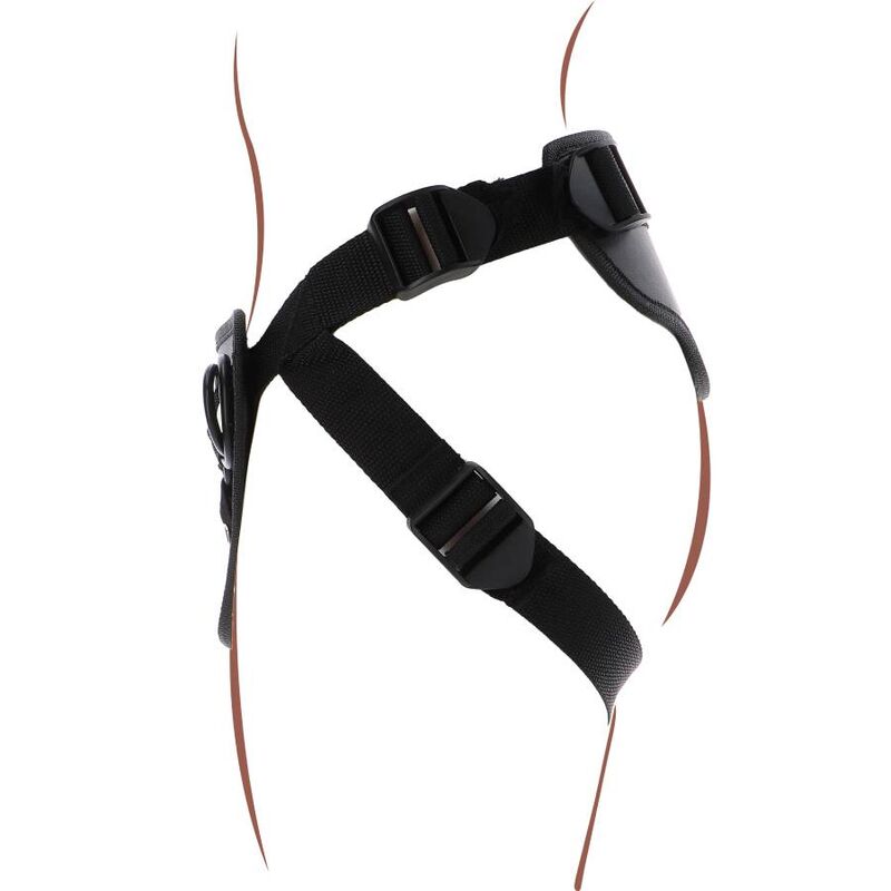 GET REAL - IMBRACATURA DELUXE CON CINTURINO NERO - GET REAL | Lingerie Harness Boutique