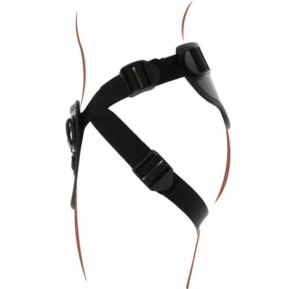 GET REAL - IMBRACATURA DELUXE CON CINTURINO NERO - GET REAL | Lingerie Harness Boutique