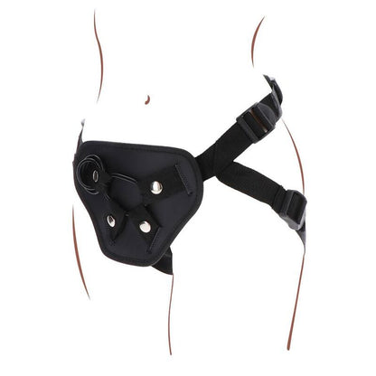 GET REAL - IMBRACATURA DELUXE CON CINTURINO NERO - GET REAL | Lingerie Harness Boutique