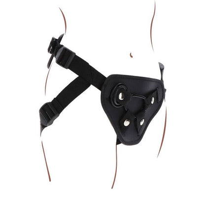 GET REAL - IMBRACATURA DELUXE CON CINTURINO NERO - GET REAL | Lingerie Harness Boutique