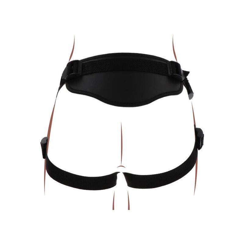 GET REAL - IMBRACATURA DELUXE CON CINTURINO NERO - GET REAL | Lingerie Harness Boutique