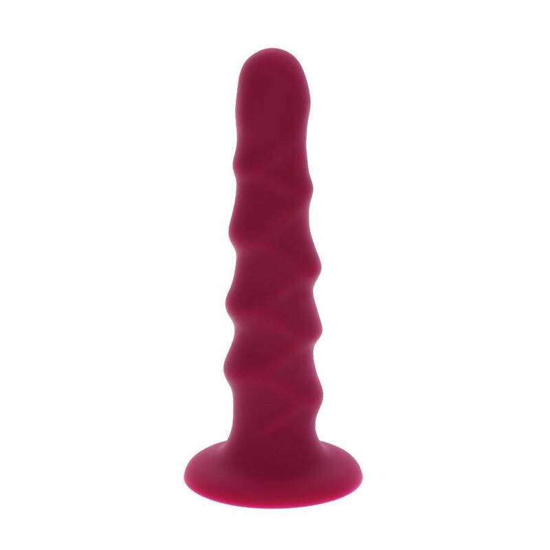 GET REAL - 12CM RED RIBBED DONG