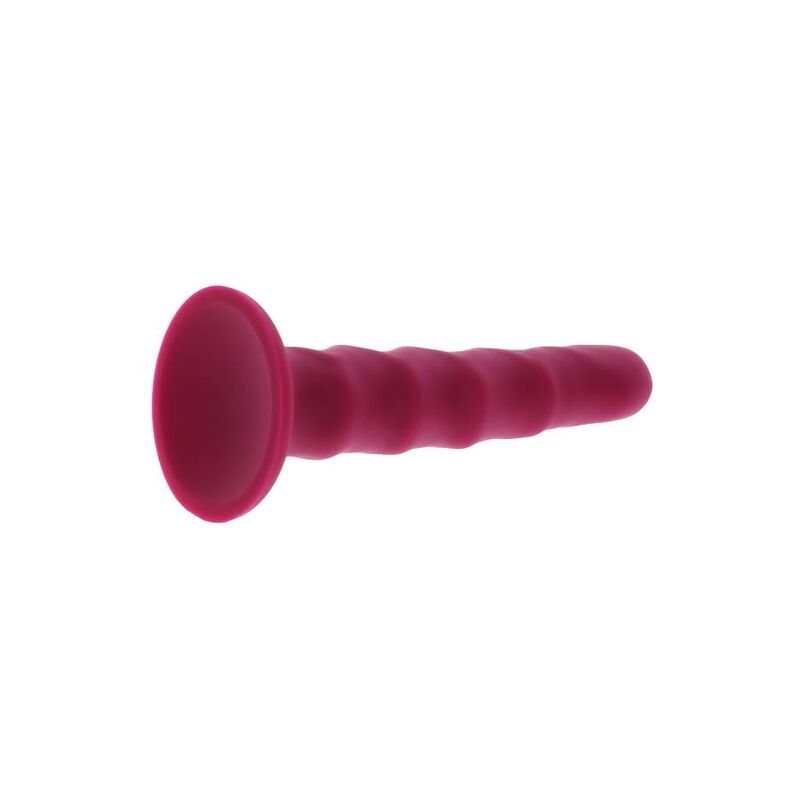 GET REAL - 12CM RED RIBBED DONG