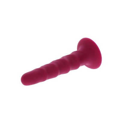 GET REAL - 12CM RED RIBBED DONG