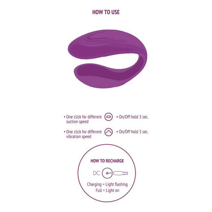 XOCOON - BOUND LOVE COUPLE VIBRATOR PURPLE