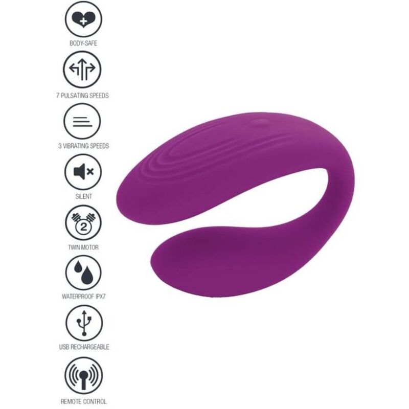 XOCOON - BOUND LOVE COUPLE VIBRATOR PURPLE