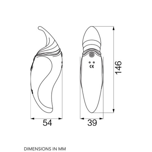 ZALO - HERO PULSE WAVE MASSAGER RED - ZALO | Lingerie Harness Boutique