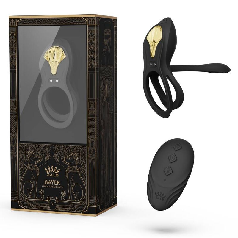 ZALO - ANELLO PER COPPIE VIBRANTI BAYEK NERO - ZALO | Lingerie Harness Boutique