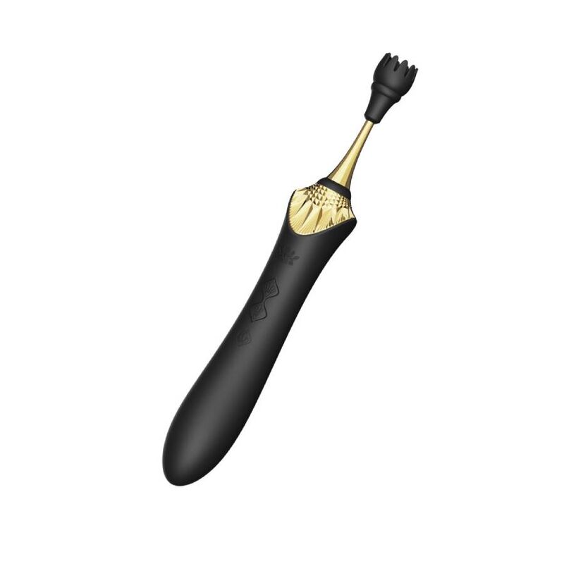 ZALO - BESS 2 CLITORAL MASSAGER BLACK - ZALO | Lingerie Harness Boutique