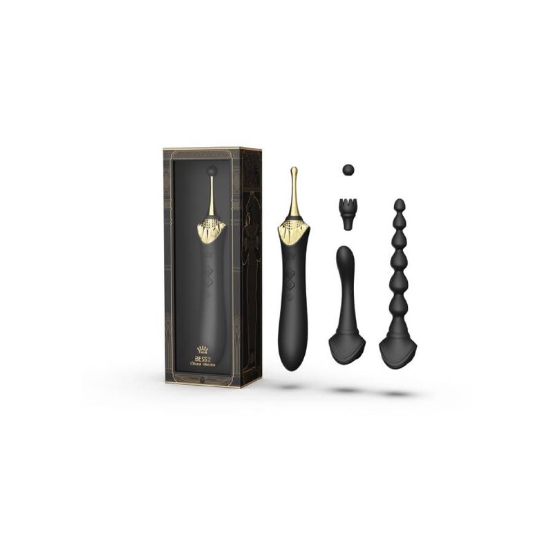 ZALO - BESS 2 CLITORAL MASSAGER BLACK - ZALO | Lingerie Harness Boutique