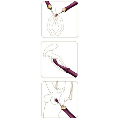 ZALO - BESS 2 CLITORAL MASSAGER BLACK - ZALO | Lingerie Harness Boutique
