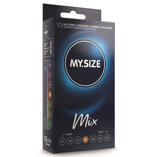 MY SIZE - MIX PRESERVATIVI 57 MM 10 UNIT - MY SIZE MIX | Lingerie Harness Boutique
