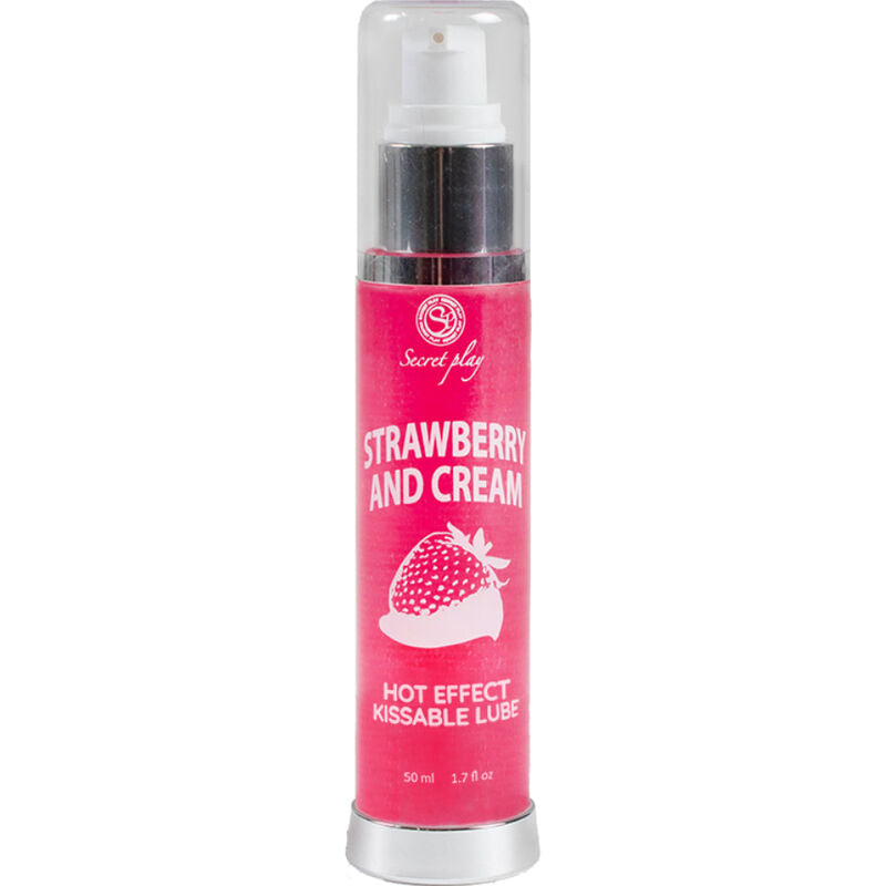 SECRETPLAY - LUBRICANT 2-1 HEAT EFFECT STRAWBERRY AND CREAM 50 ML