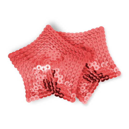 OHMAMA FETISH - RED SEQUIN STAR NIPPLE COVERS