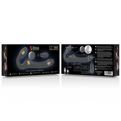 IBIZA - VIBRATORE SENZA CINGHIE CON PULSANTE DEL TELECOMANDO - IBIZA TECHNOLOGY | Lingerie Harness Boutique