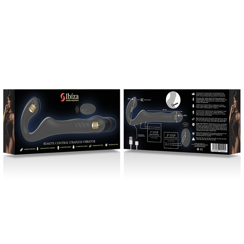 IBIZA - VIBRATORE SENZA CINGHIA CON TELECOMANDO - IBIZA TECHNOLOGY | Lingerie Harness Boutique