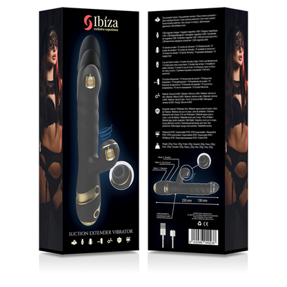 IBIZA - SU E GIÙ + VIBRATORE + VENTOSA CLITORIDE - IBIZA TECHNOLOGY | Lingerie Harness Boutique