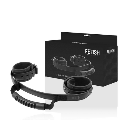 FETISH SUBMISSIVE - HANDCUFFS WITH NOPRENE LINING AND HANDLE