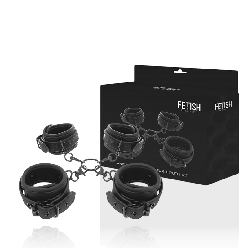 FETISH SUBMISSIVE - NOPRENE LINING HAND AND ANKLE CUFFS SET