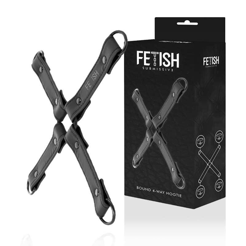 FETISH SUBMISSIVE - UNION VEGAN LEATHER HANDCUFFS