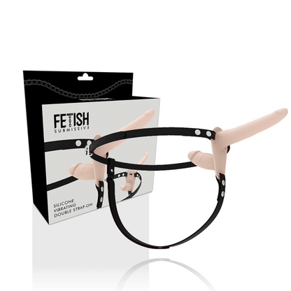 FETISH SUBMISSIVE HARNESS - VIBRATORE FLESH UP A DOPPIA PENETRAZIONE - FETISH SUBMISSIVE HARNESS | Lingerie Harness Boutique