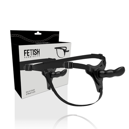 FETISH SUBMISSIVE HARNESS - SILICONE NERO PUNTO G 16 CM - FETISH SUBMISSIVE HARNESS | Lingerie Harness Boutique