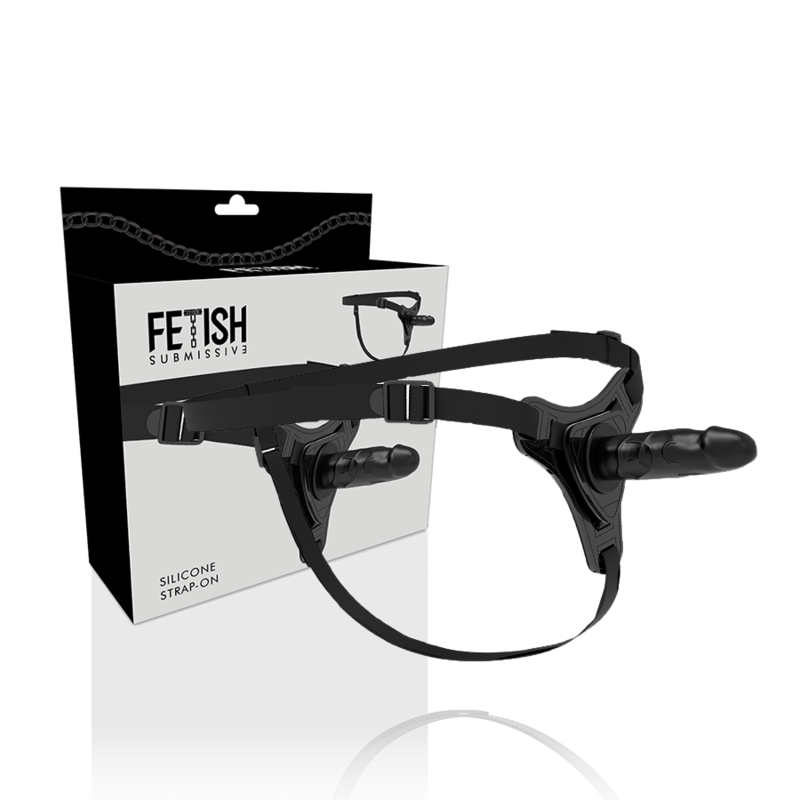 FETISH SUBMISSIVE HARNESS - SILICONE NERO REALISTICO 15 CM - FETISH SUBMISSIVE HARNESS | Lingerie Harness Boutique