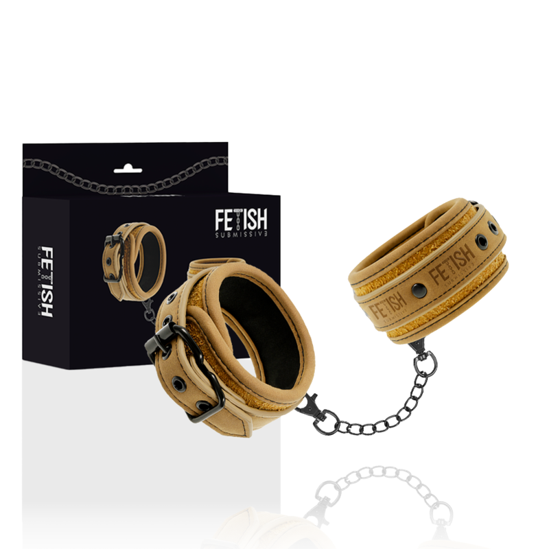 FETISH SUBMISSIVE ORIGIN - MANETTE IN PELLE VEGANA CON FODERA IN NEOPRENE - FETISH SUBMISSIVE ORIGIN | Lingerie Harness Boutique