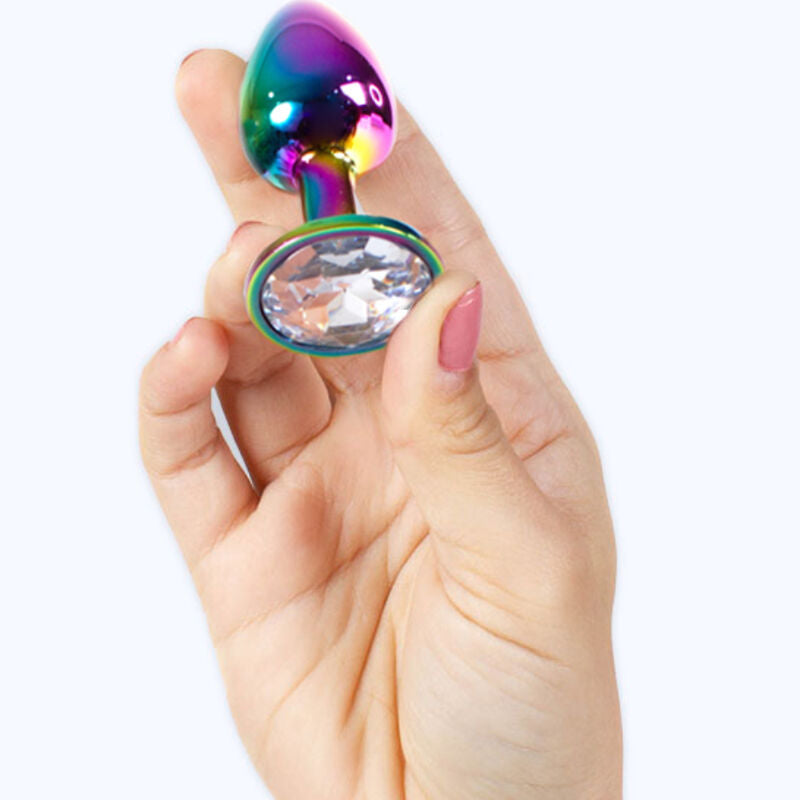 SECRETPLAY - TAPPO IN METALLO RAINBOW TAGLIA PICCOLA 7 CM - SECRETPLAY TOYS | Lingerie Harness Boutique