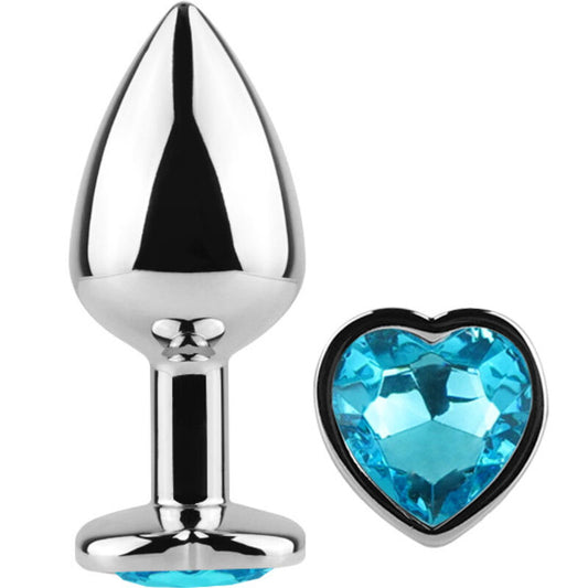 SECRETPLAY - BLUE HEART METAL CAP SMALL SIZE 7 CM