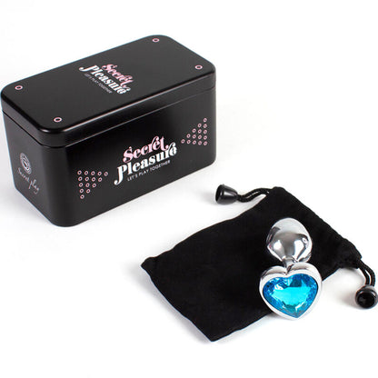 SECRETPLAY - BLUE HEART METAL CAP SMALL SIZE 7 CM