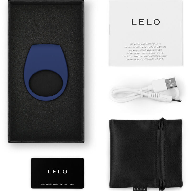 LELO - ANELLO VIBRATORE BLU TOR 3 - LELO | Lingerie Harness Boutique