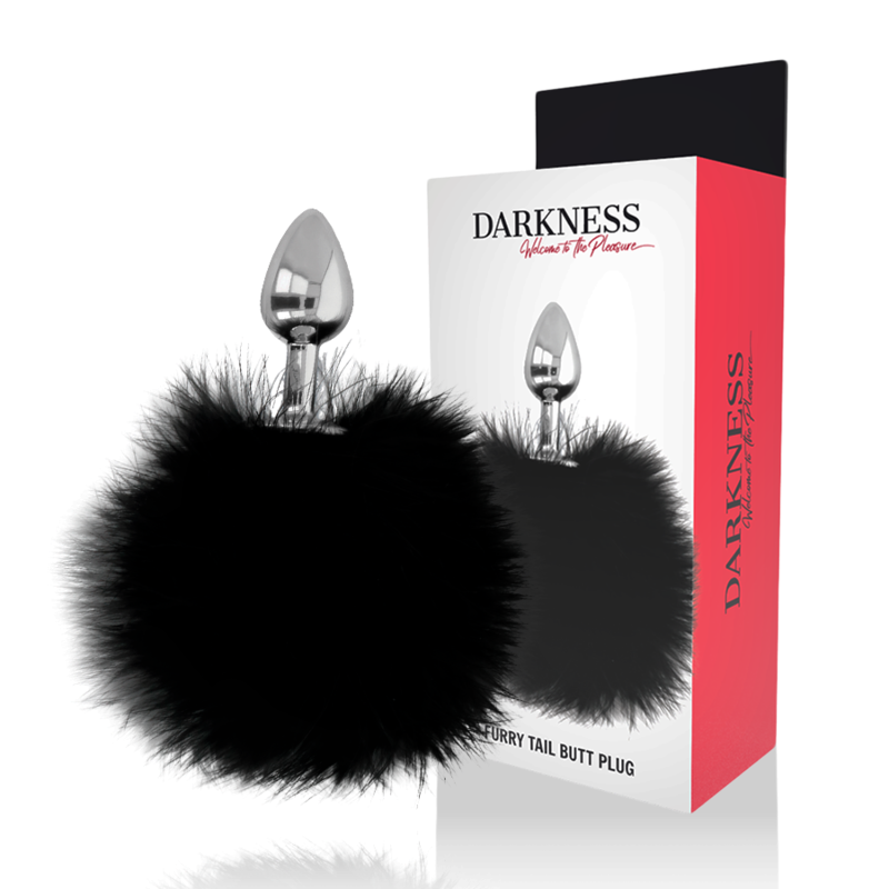 DARKNESS - BUTTPLUG ANALE EXTRA CON CODA NERA 7 CM - DARKNESS ANAL | Lingerie Harness Boutique
