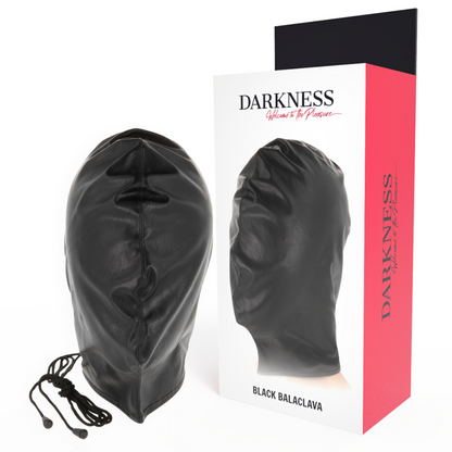 DARKNESS - MASCHERA DI SOTTOMISSIONE NERA - DARKNESS BONDAGE | Lingerie Harness Boutique
