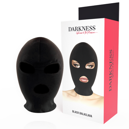 DARKNESS - BDSM MOUTH AND EYES SUBMISSION MASK BLACK