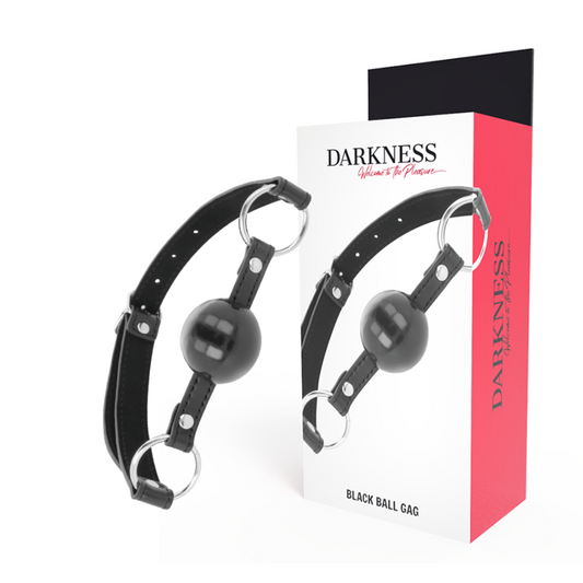 DARKNESS - BALL GAG NERA - DARKNESS BONDAGE | Lingerie Harness Boutique