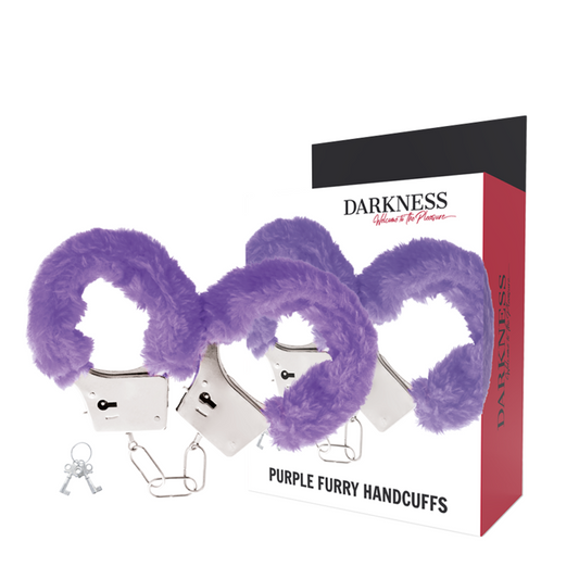 DARKNESS - MANETTE IN METALLO FODERATE LILLA - DARKNESS BONDAGE | Lingerie Harness Boutique