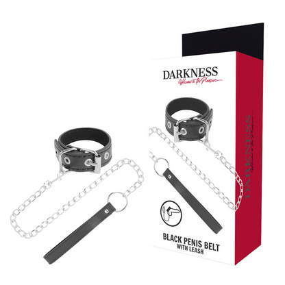 DARKNESS - ANELLO PER PENE CON CINTURINO - DARKNESS BONDAGE | Lingerie Harness Boutique