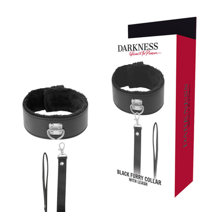 DARKNESS - COLLANA FODERATA CON CATENA IN TITANIO - DARKNESS BONDAGE | Lingerie Harness Boutique