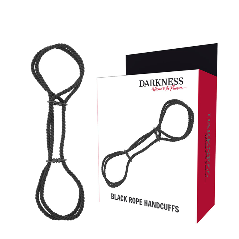DARKNESS - MANETTE O MANETTE ALLA CAVIGLIA IN CORDA DI COTONE 100%. - DARKNESS BONDAGE | Lingerie Harness Boutique