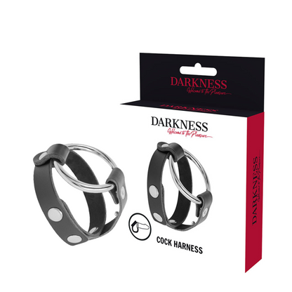 DARKNESS - ANELLO BDSM PER CAZZO E TESTICOLI - DARKNESS BONDAGE | Lingerie Harness Boutique