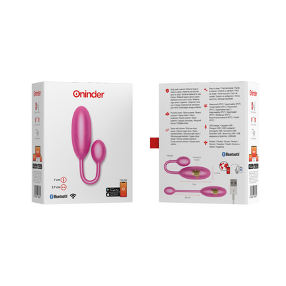 ONINDER - DENVER PINK VIBRATING EGG 7 X 2.7 CM FREE APP