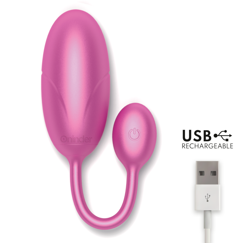 ONINDER - TOKYO PINK VIBRATING EGG 7.5 X 3.2 CM FREE APP