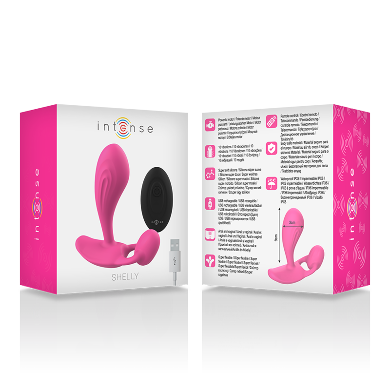 INTENSE - SHELLY PLUG TELECOMANDO ANALE ROSA - INTENSE ANAL TOYS | Lingerie Harness Boutique