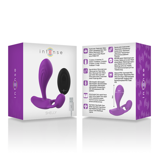 INTENSE - SHELLY PLUG ANAL REMOTE CONTROL VIOLA - INTENSE ANAL TOYS | Lingerie Harness Boutique