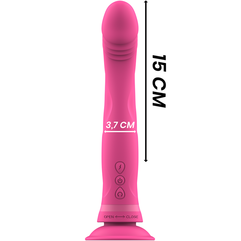 INTENSE - DILDO VIBRATORE IN SILICONE ROSA MICHELANGELO - INTENSE FUN | Lingerie Harness Boutique